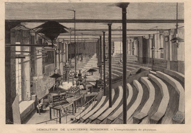 Université Paris 1 Panthéon-Sorbonne - Physics lecture theatre in the old Sorbonne, 1893